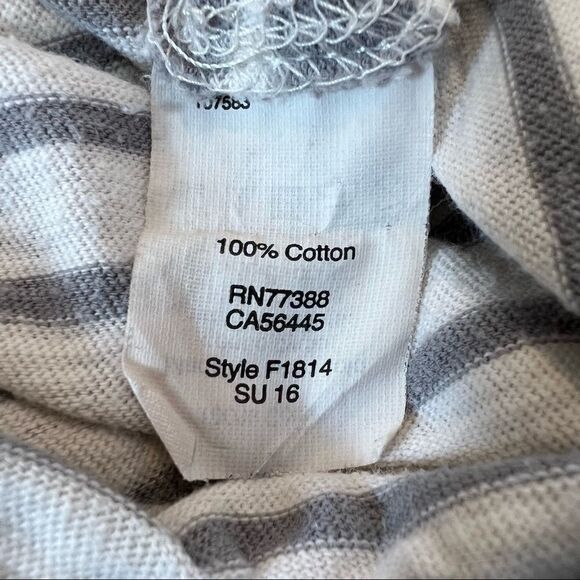 Madewell Forward-Seam Tank Top in Gray and Cream Stripe size XS - Picture 3 of 5